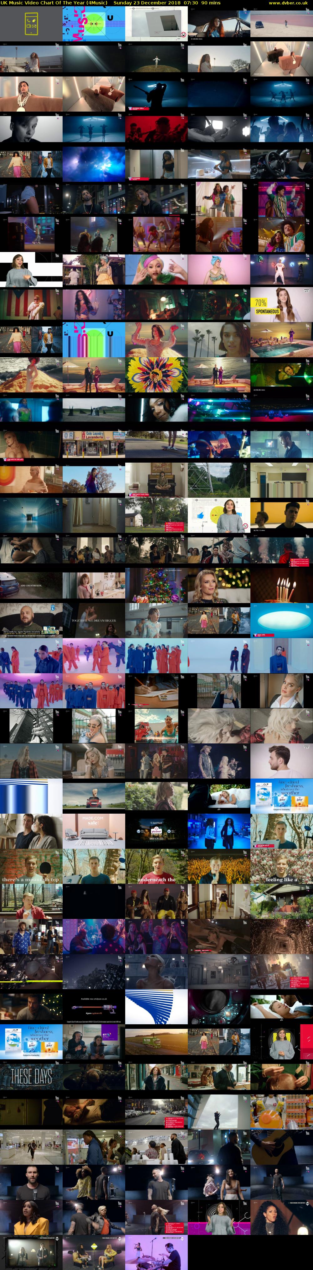 UK Music Video Chart Of The Year (4Music) Sunday 23 December 2018 07:30 - 09:00