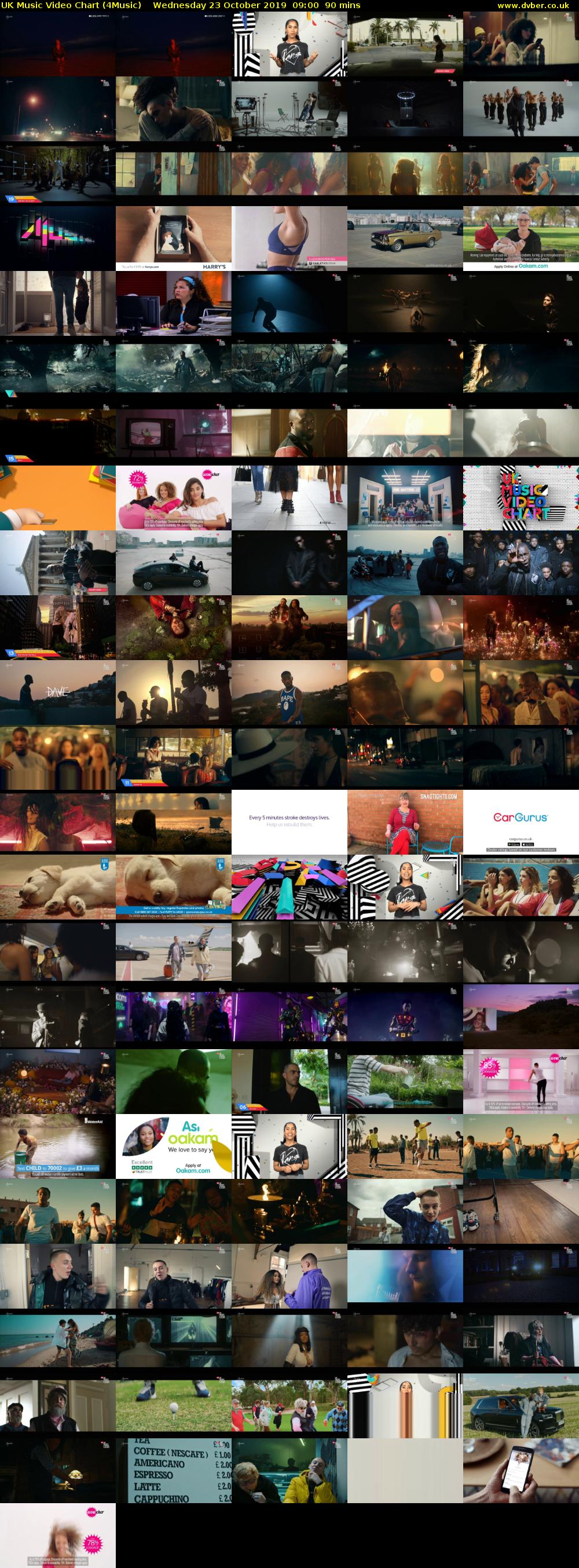 UK Music Video Chart (4Music) Wednesday 23 October 2019 09:00 - 10:30
