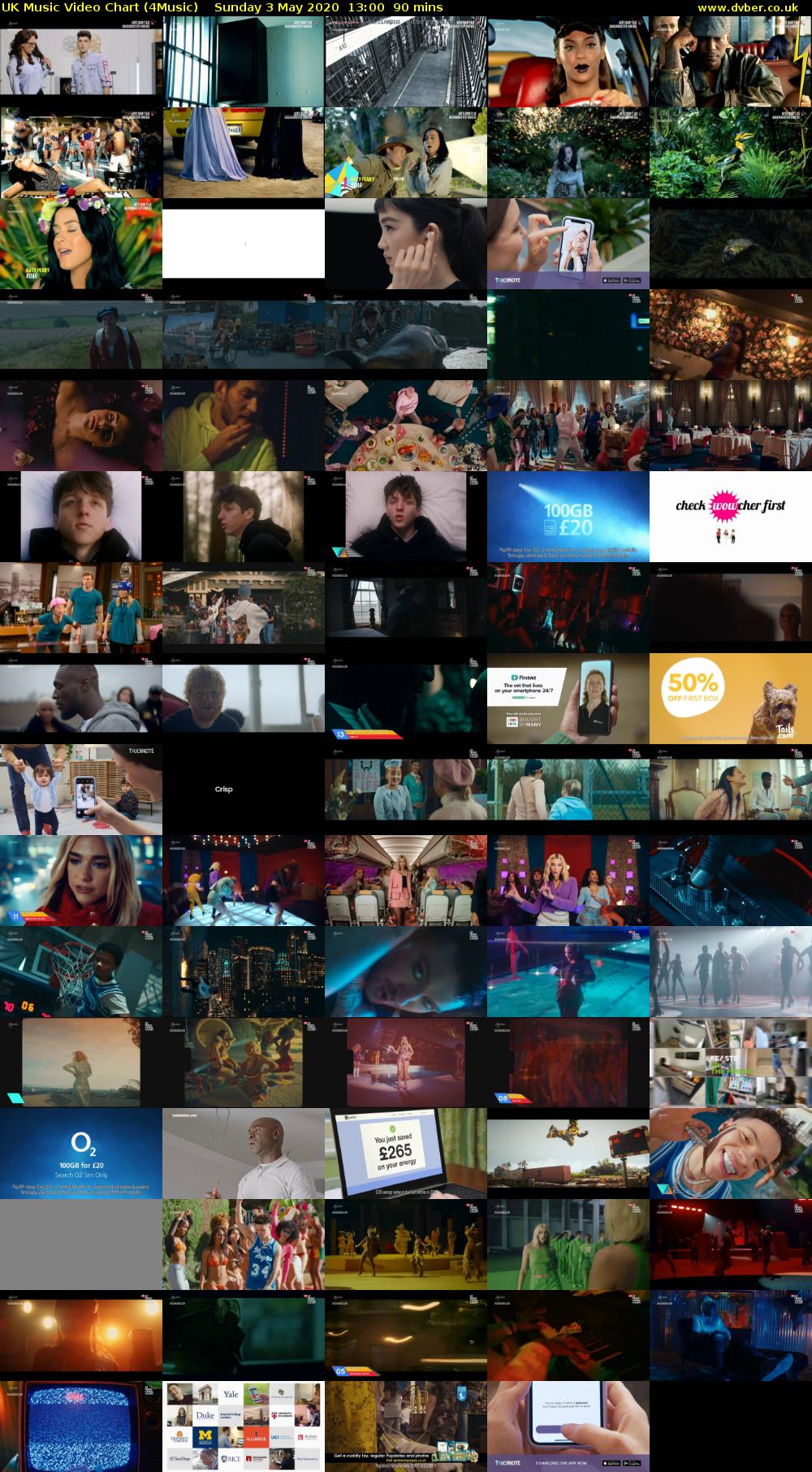 UK Music Video Chart (4Music) Sunday 3 May 2020 13:00 - 14:30