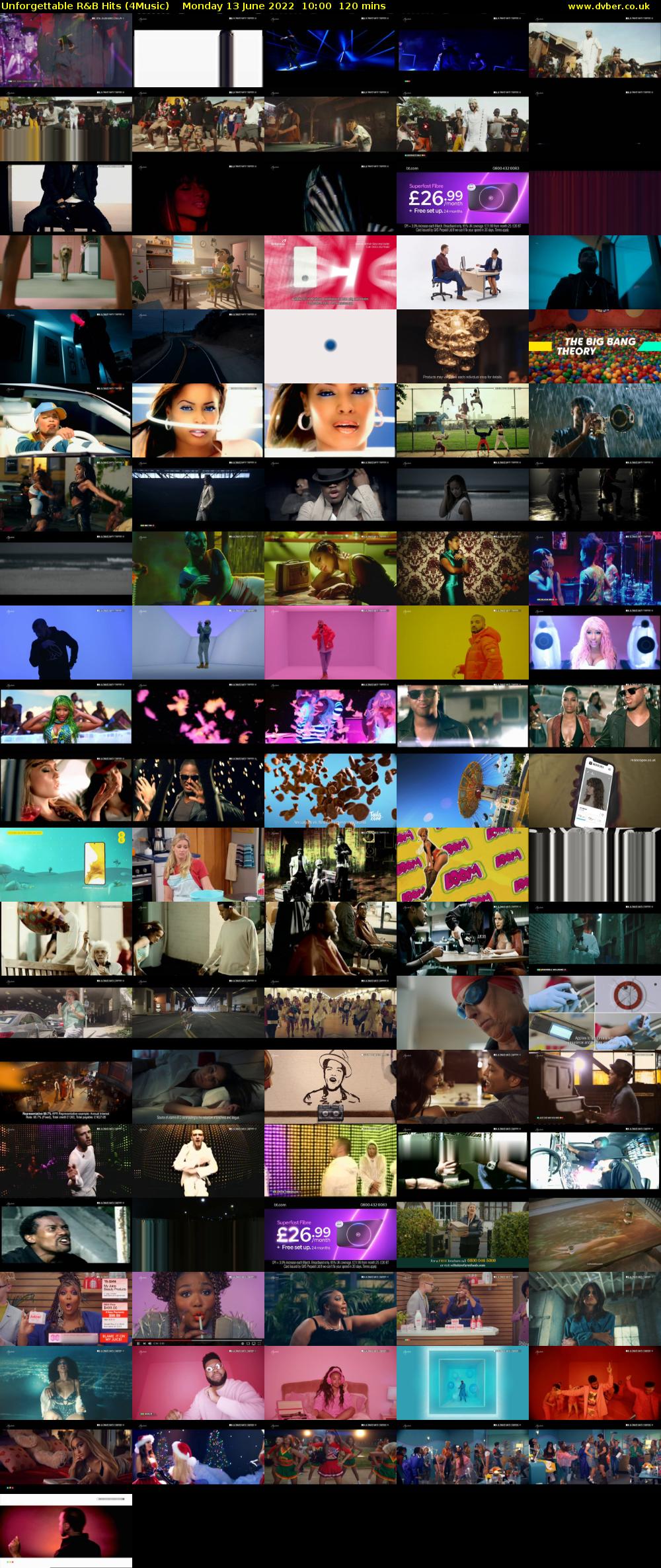 Unforgettable R&B Hits (4Music) Monday 13 June 2022 10:00 - 12:00