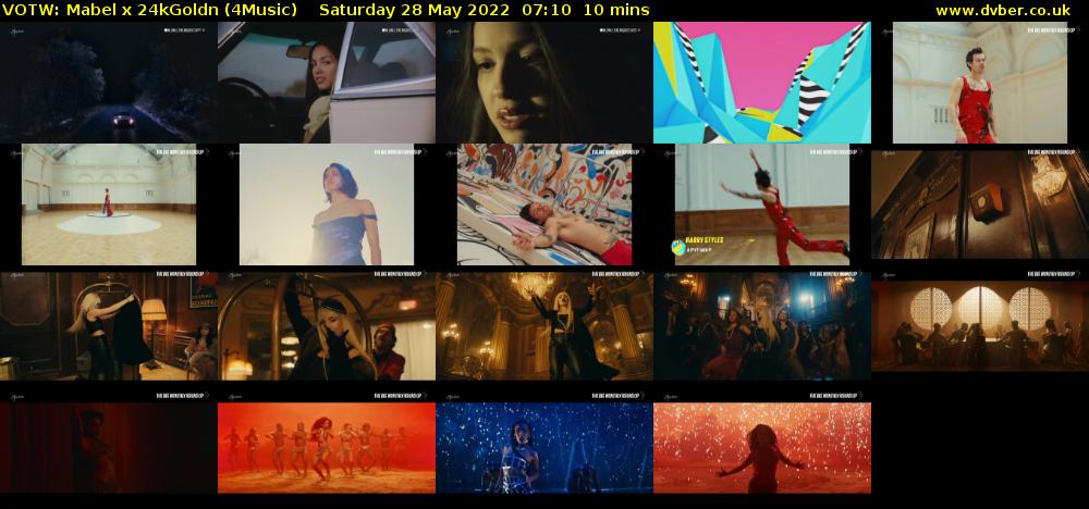 VOTW: Mabel x 24kGoldn (4Music) Saturday 28 May 2022 07:10 - 07:20