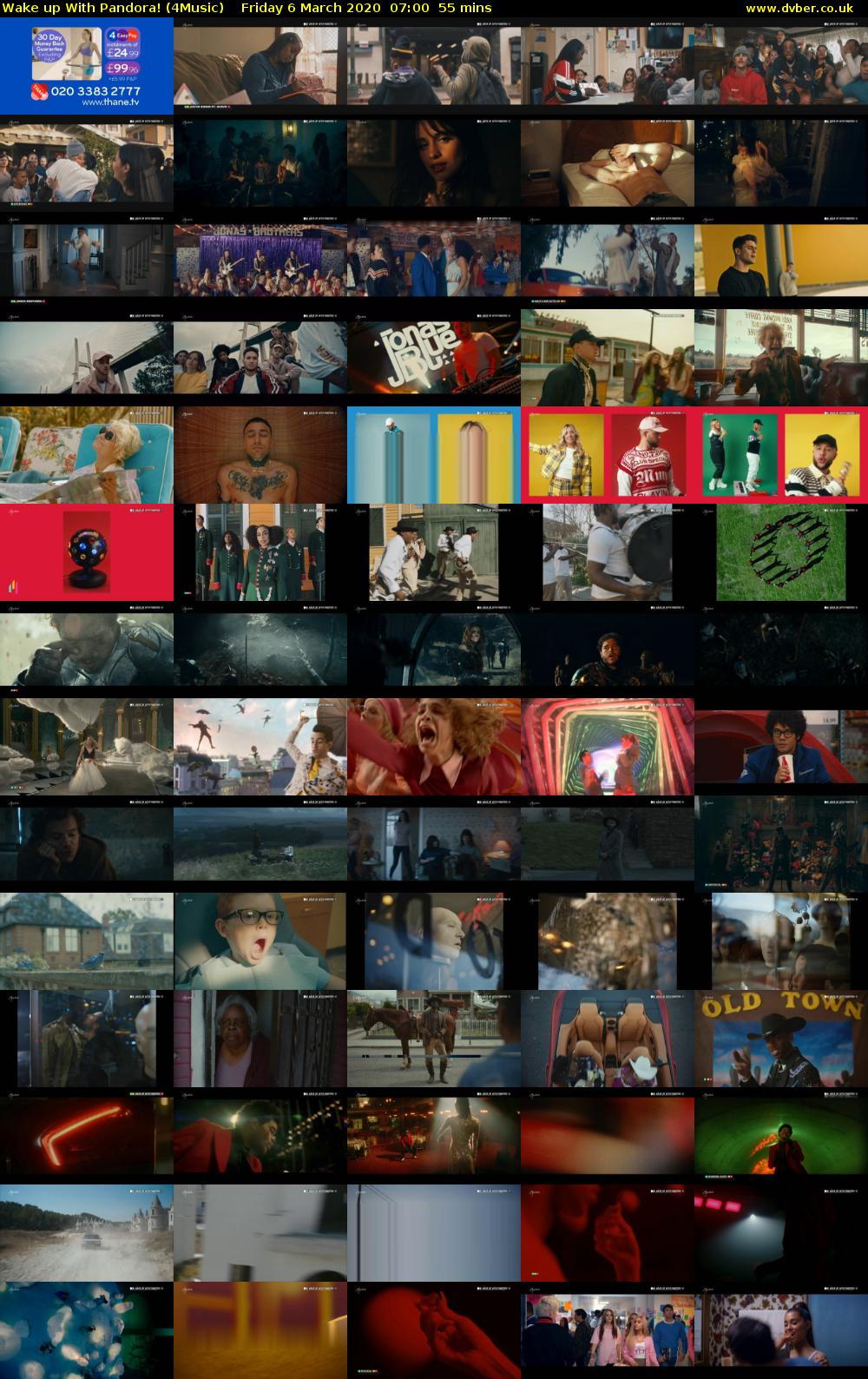 WAKE UP WITH PANDORA! (4Music) Friday 6 March 2020 07:00 - 07:55