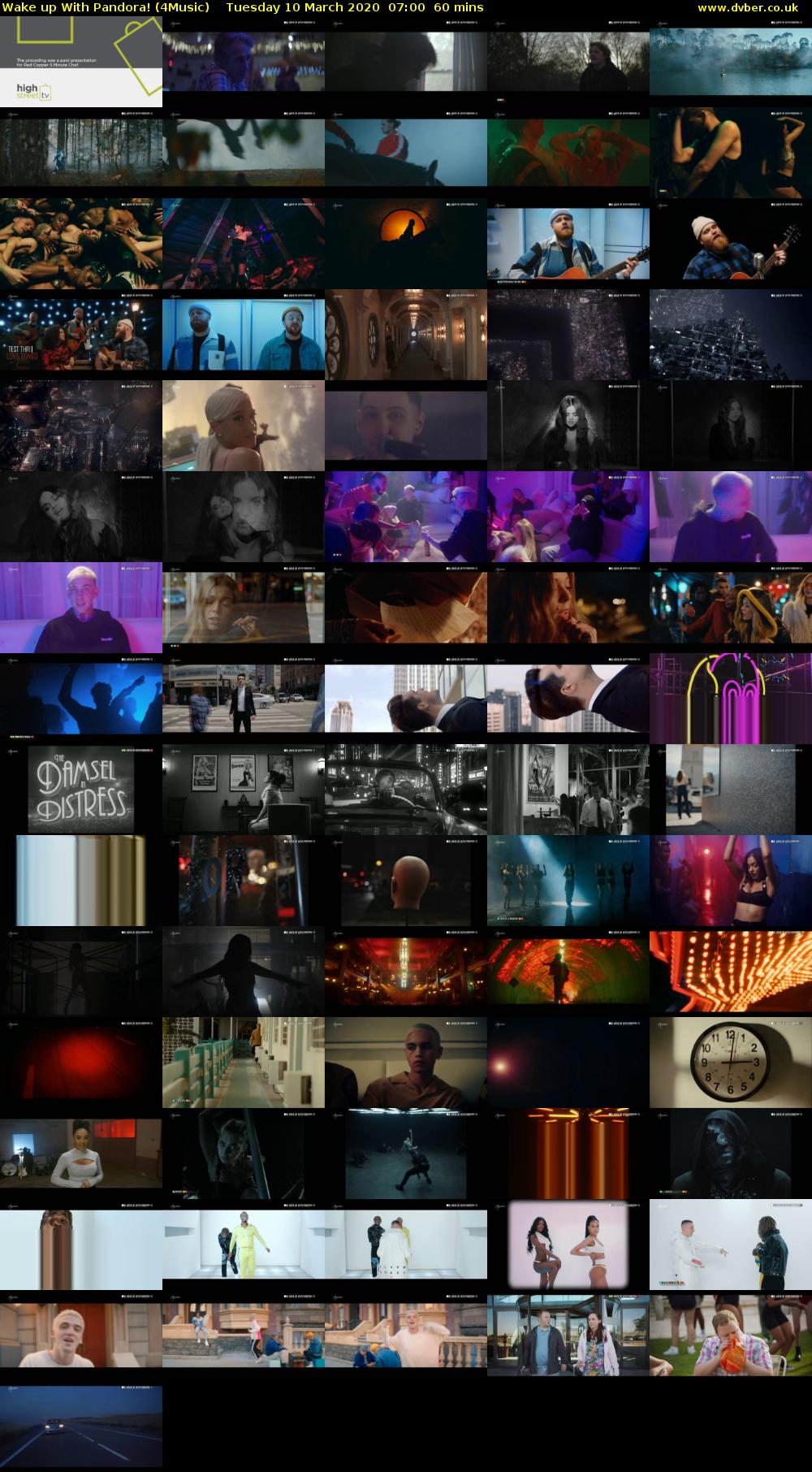 WAKE UP WITH PANDORA! (4Music) Tuesday 10 March 2020 07:00 - 08:00