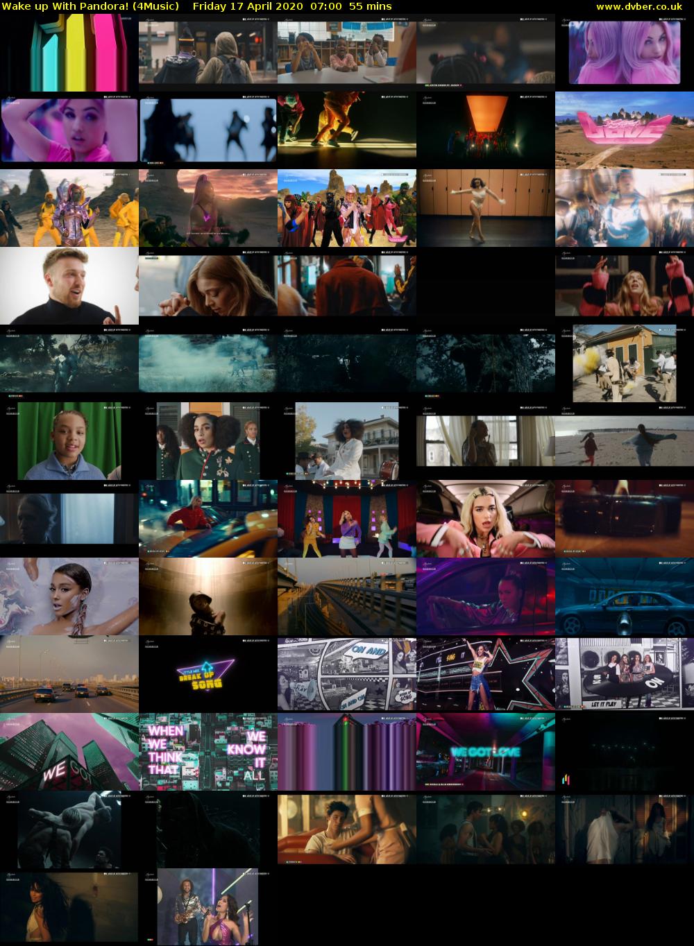 WAKE UP WITH PANDORA! (4Music) Friday 17 April 2020 07:00 - 07:55