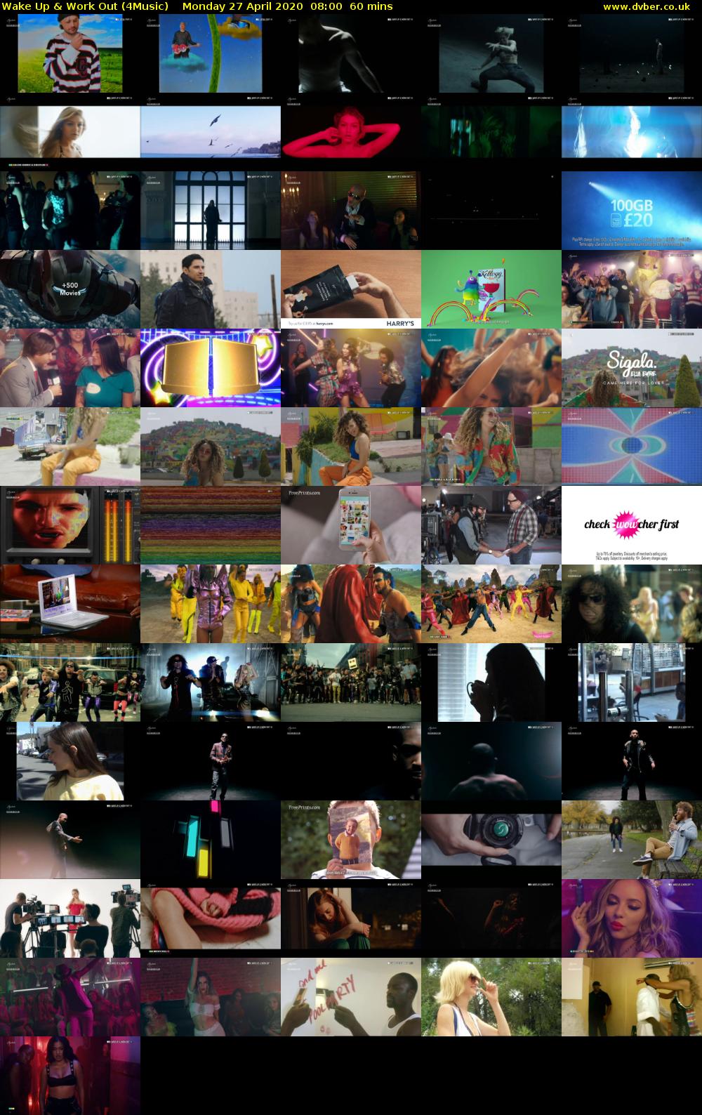 Wake Up & Work Out (4Music) Monday 27 April 2020 08:00 - 09:00