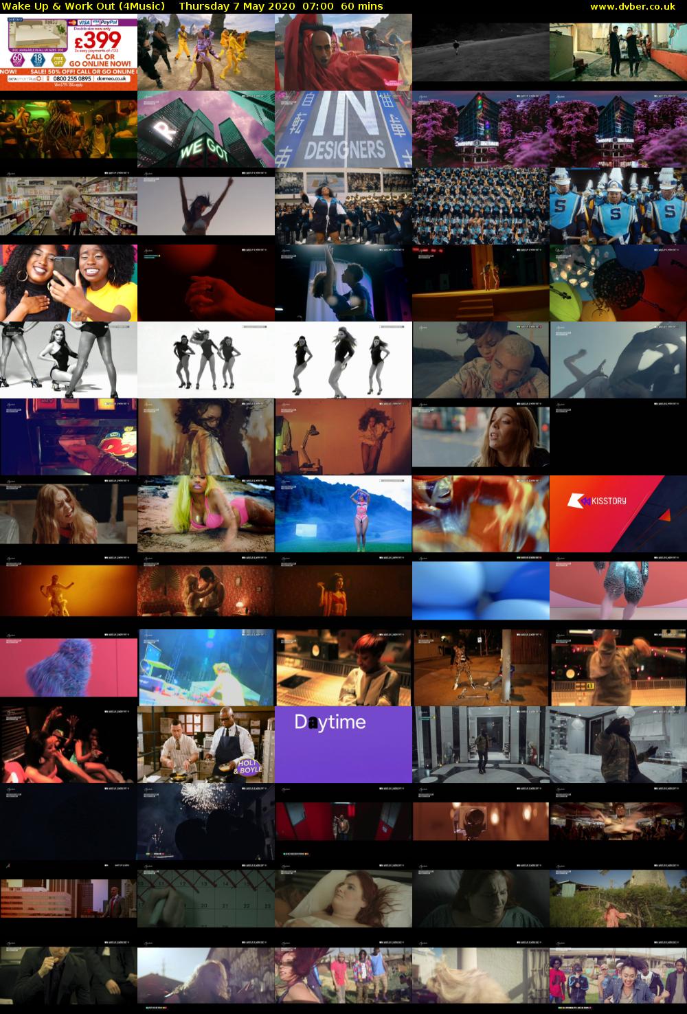 Wake Up & Work Out (4Music) Thursday 7 May 2020 07:00 - 08:00