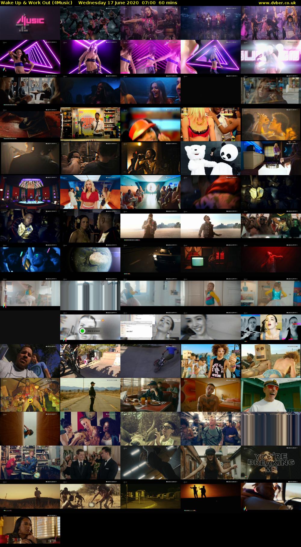 Wake Up & Work Out (4Music) Wednesday 17 June 2020 07:00 - 08:00