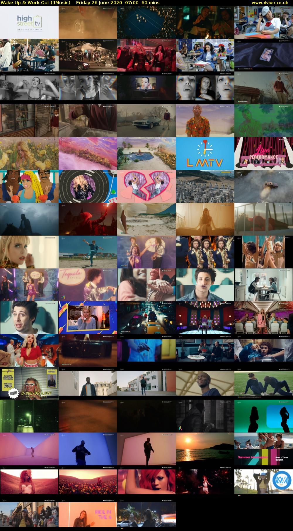 Wake Up & Work Out (4Music) Friday 26 June 2020 07:00 - 08:00