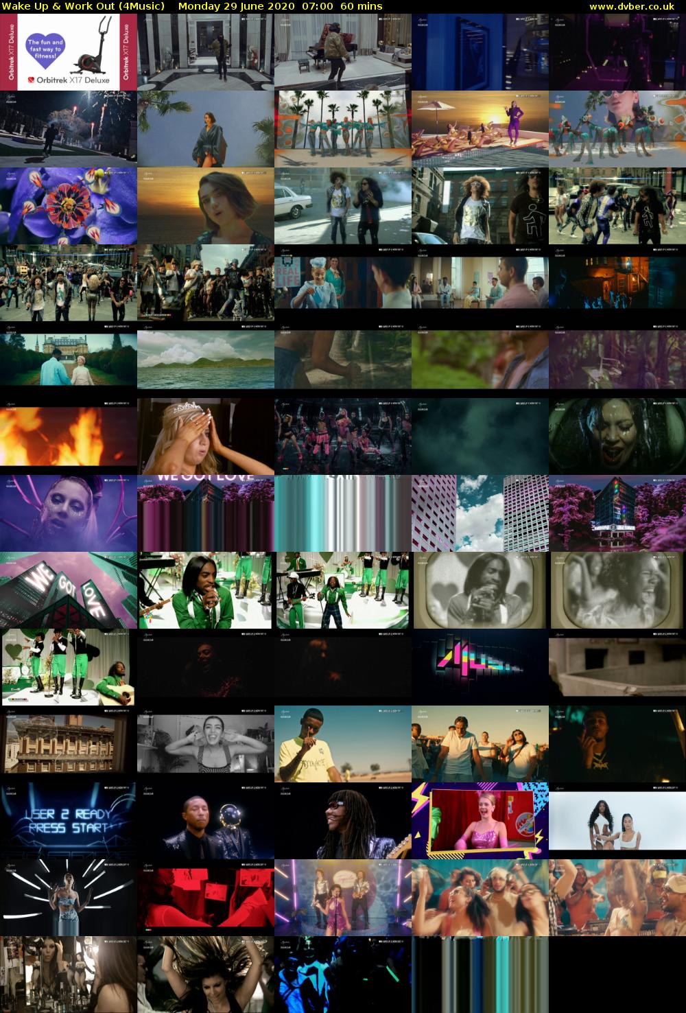 Wake Up & Work Out (4Music) Monday 29 June 2020 07:00 - 08:00