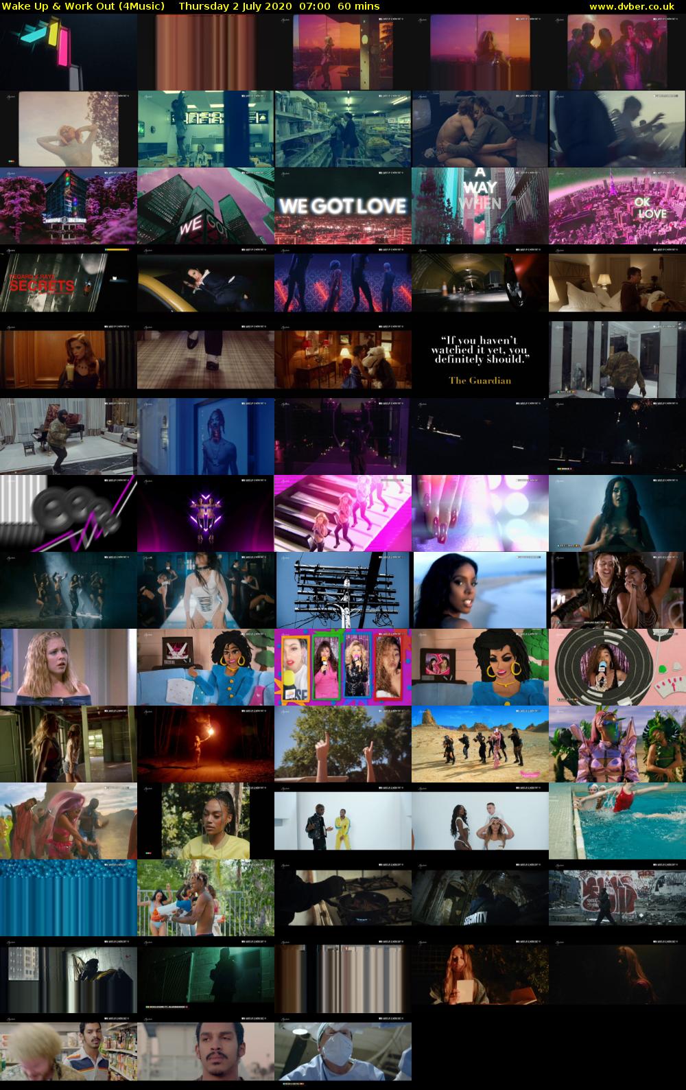 Wake Up & Work Out (4Music) Thursday 2 July 2020 07:00 - 08:00