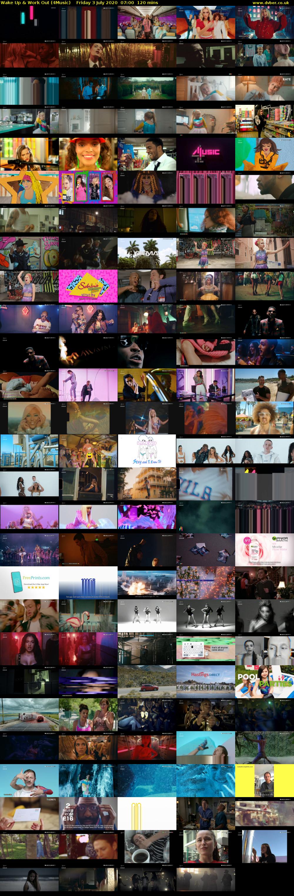 Wake Up & Work Out (4Music) Friday 3 July 2020 07:00 - 09:00