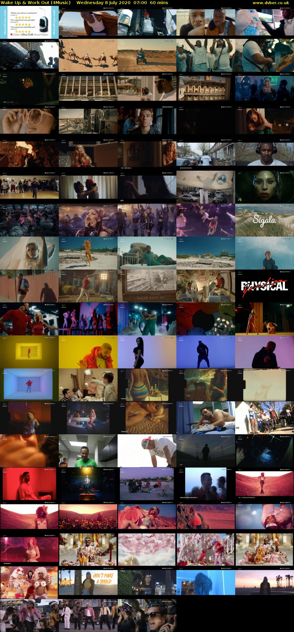 Wake Up & Work Out (4Music) Wednesday 8 July 2020 07:00 - 08:00
