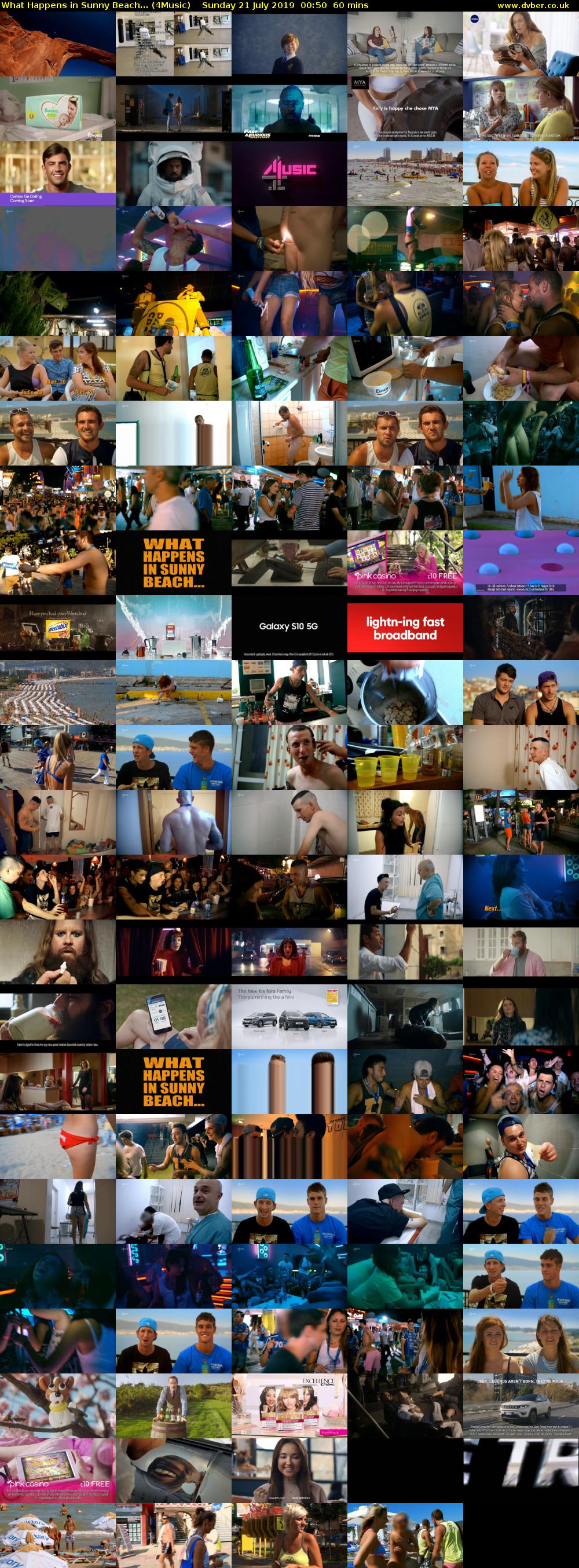 What Happens in Sunny Beach... (4Music) Sunday 21 July 2019 00:50 - 01:50