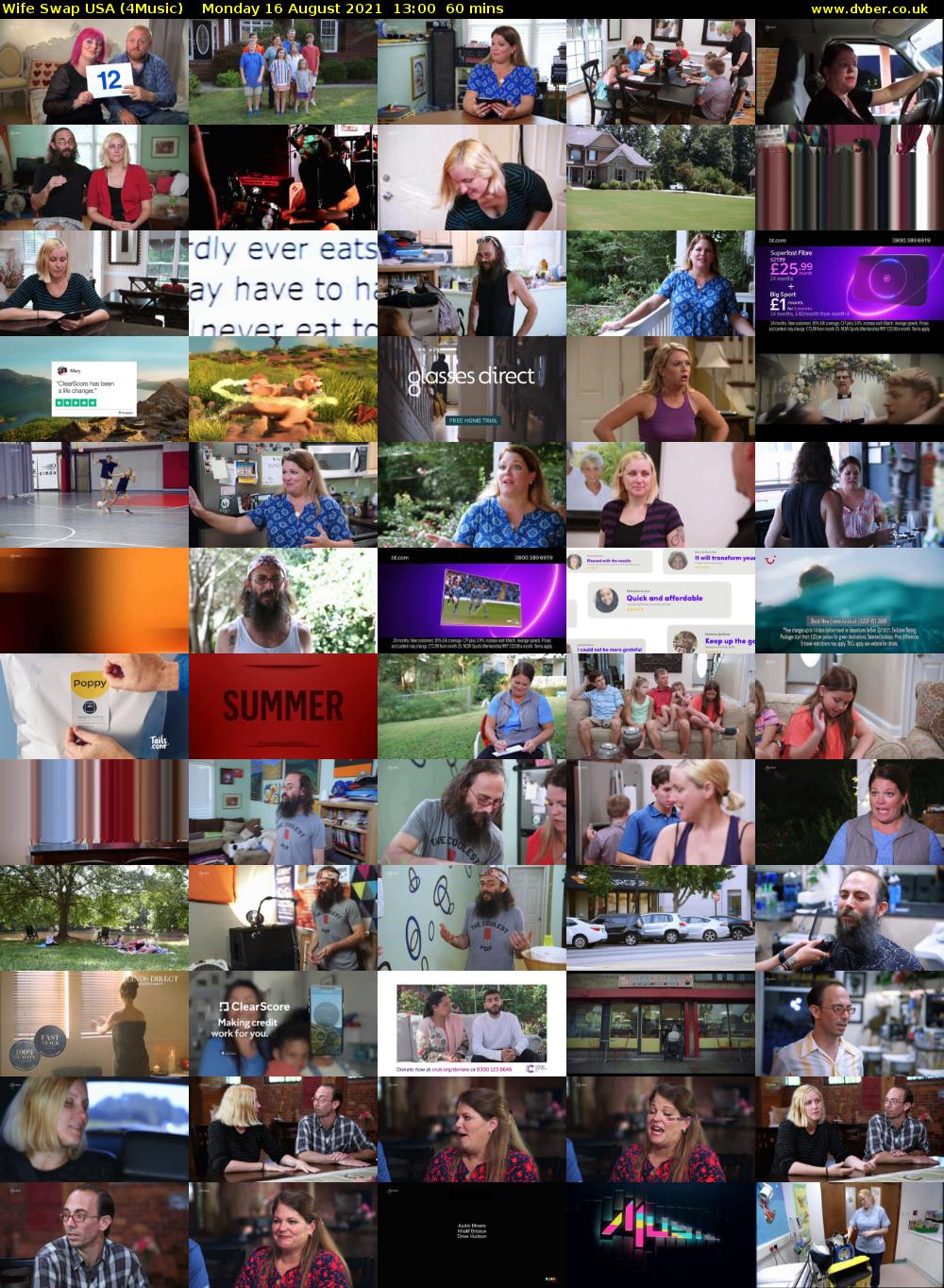 Wife Swap USA (4Music) Monday 16 August 2021 13:00 - 14:00