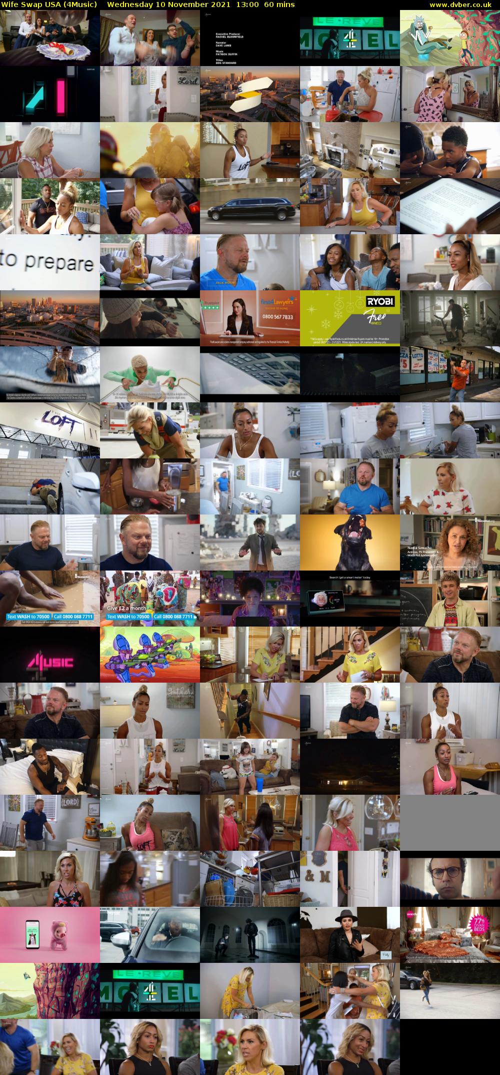 Wife Swap USA (4Music) Wednesday 10 November 2021 13:00 - 14:00
