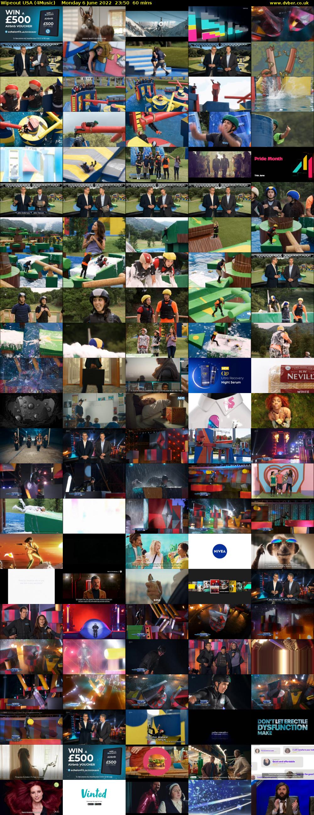Wipeout USA (4Music) Monday 6 June 2022 23:50 - 00:50