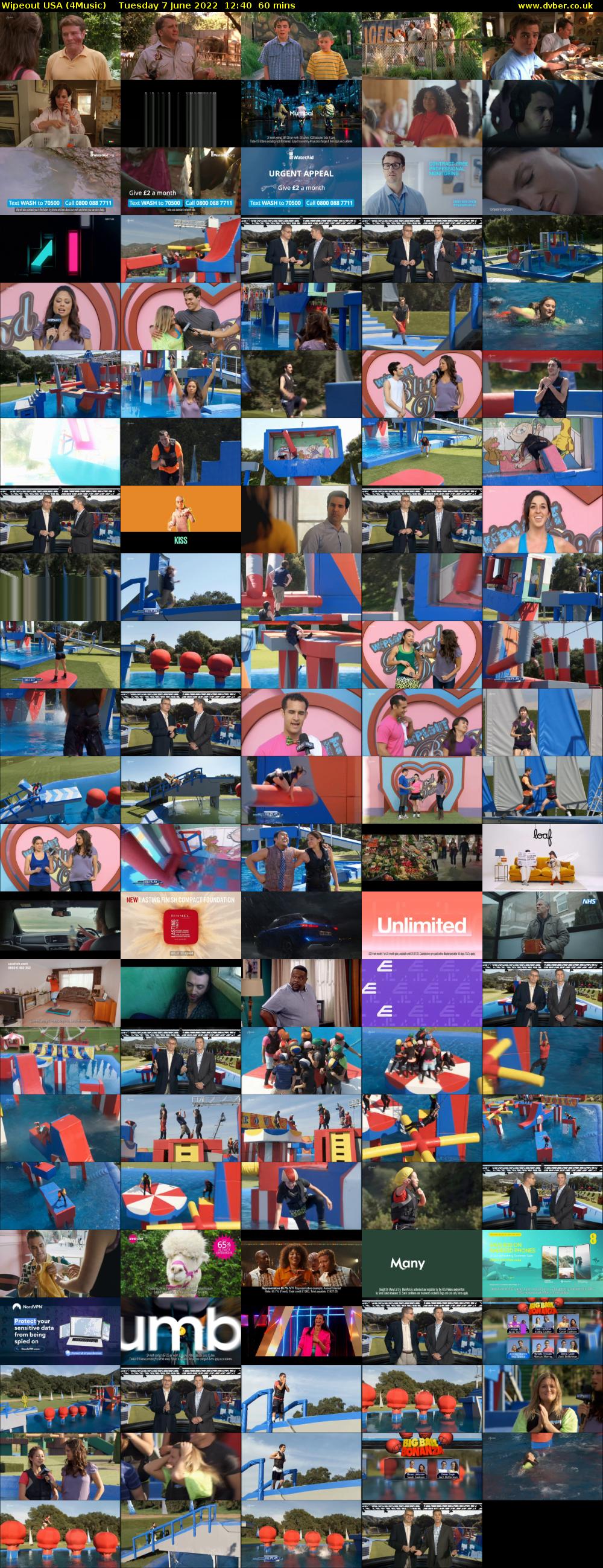 Wipeout USA (4Music) Tuesday 7 June 2022 12:40 - 13:40