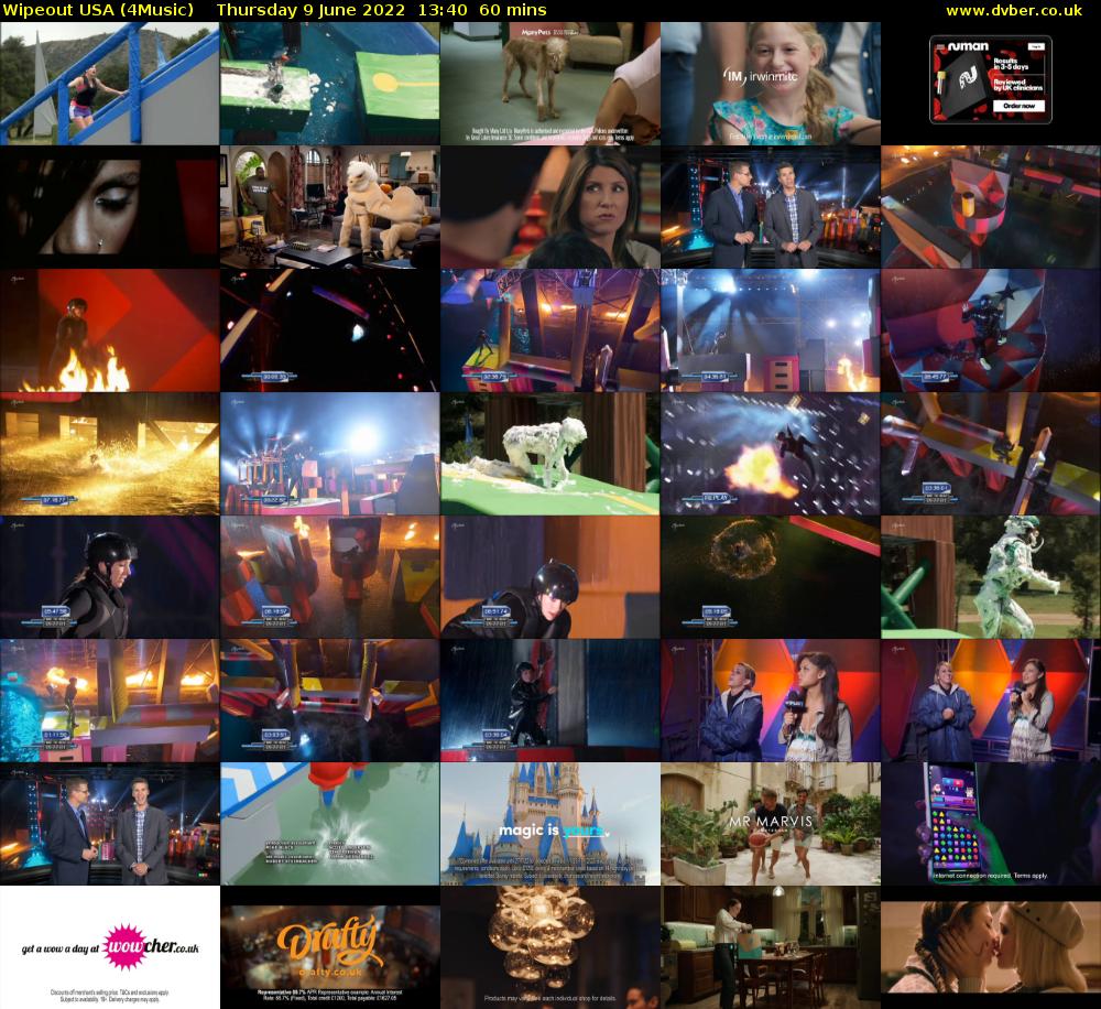 Wipeout USA (4Music) Thursday 9 June 2022 13:40 - 14:40