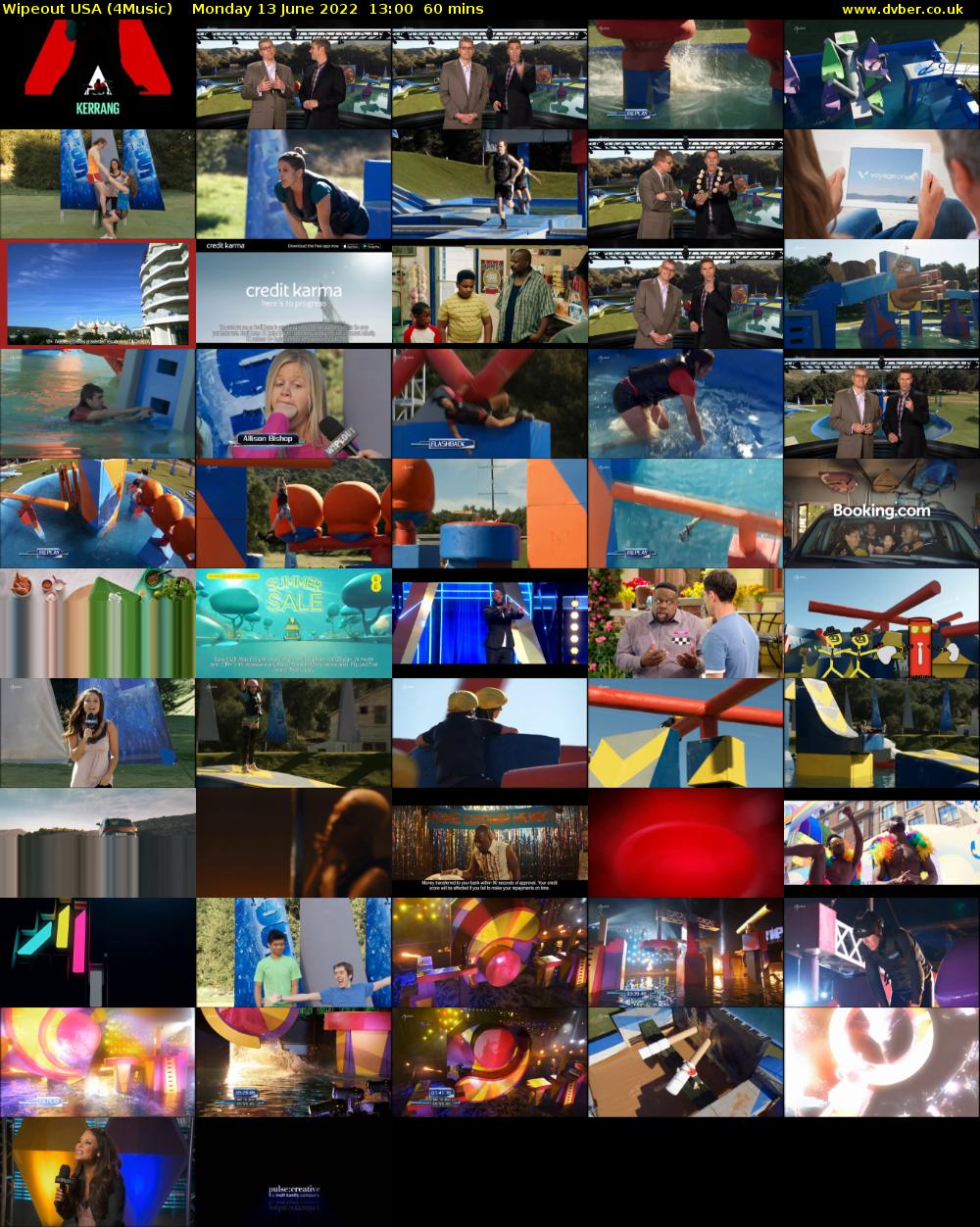Wipeout USA (4Music) Monday 13 June 2022 13:00 - 14:00