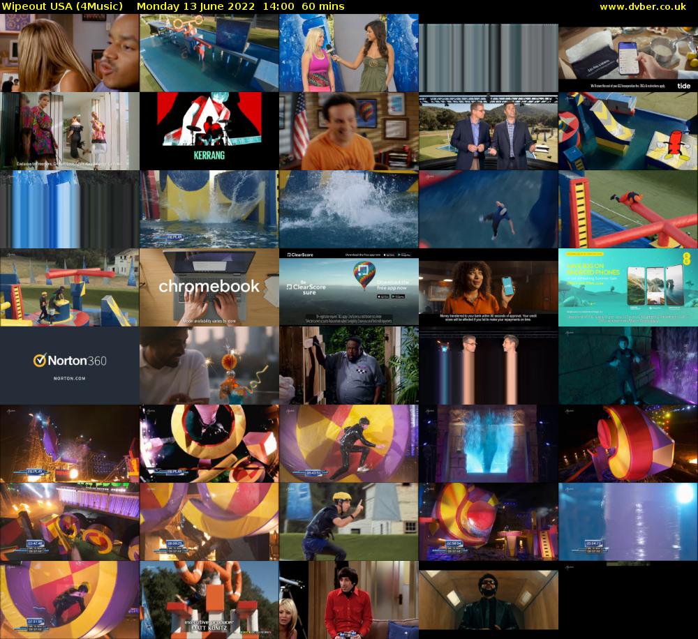 Wipeout USA (4Music) Monday 13 June 2022 14:00 - 15:00
