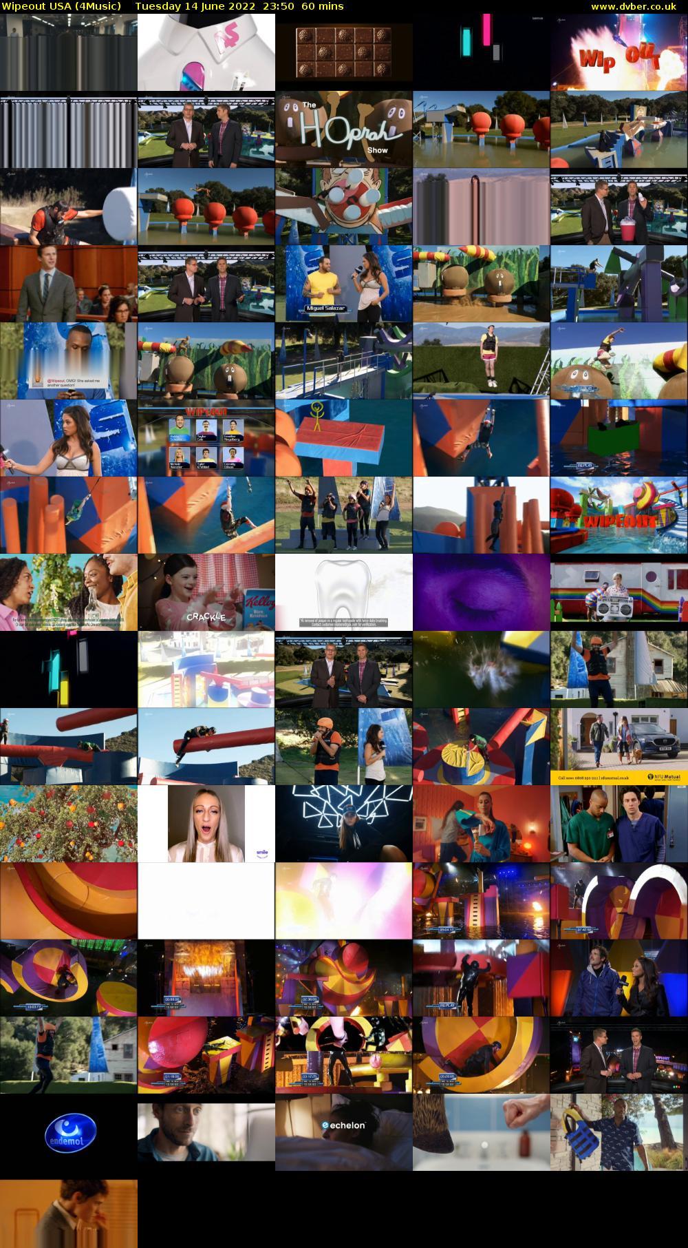 Wipeout USA (4Music) Tuesday 14 June 2022 23:50 - 00:50