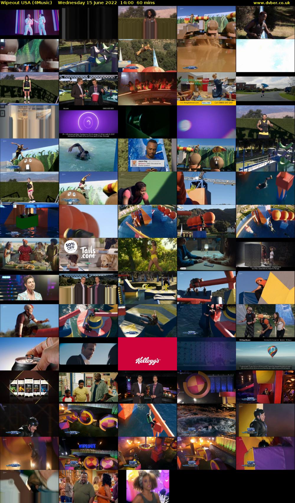Wipeout USA (4Music) Wednesday 15 June 2022 14:00 - 15:00