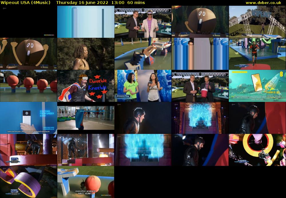 Wipeout USA (4Music) Thursday 16 June 2022 13:00 - 14:00