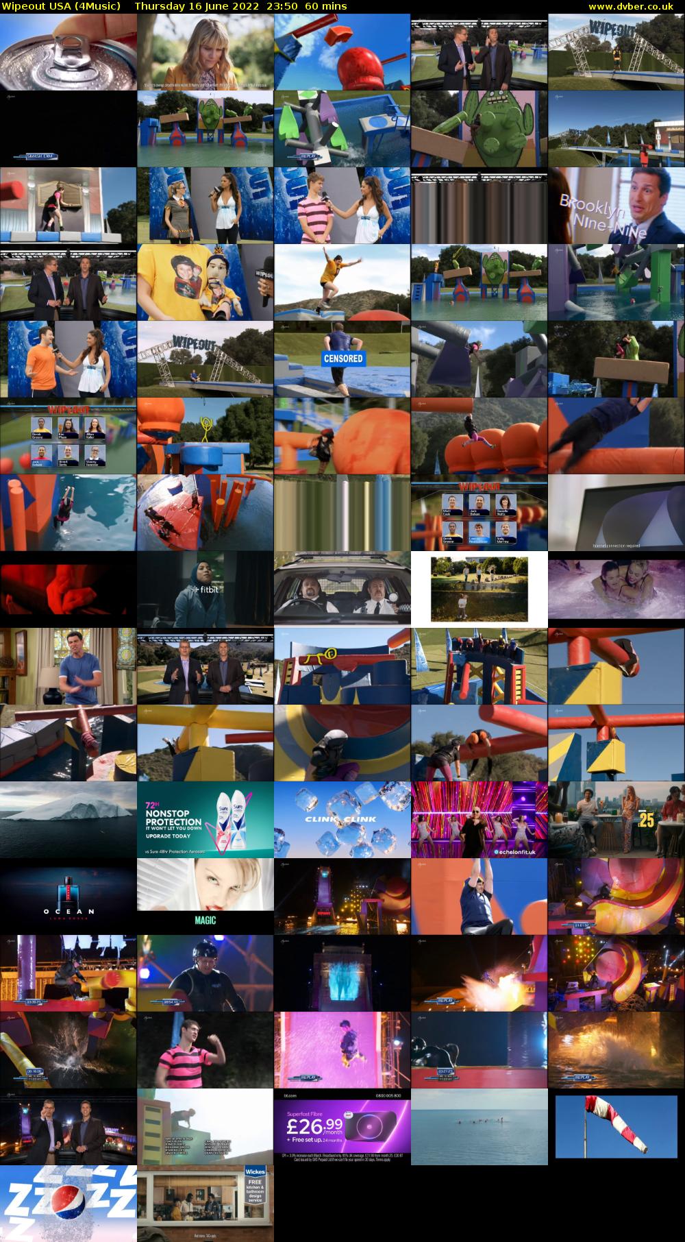 Wipeout USA (4Music) Thursday 16 June 2022 23:50 - 00:50