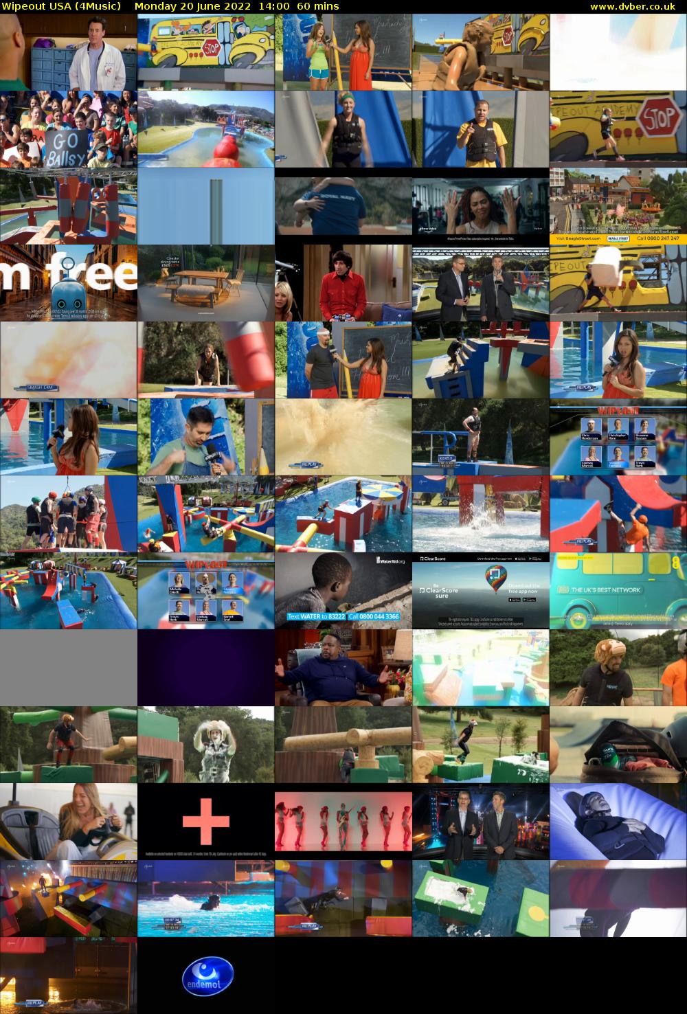Wipeout USA (4Music) Monday 20 June 2022 14:00 - 15:00