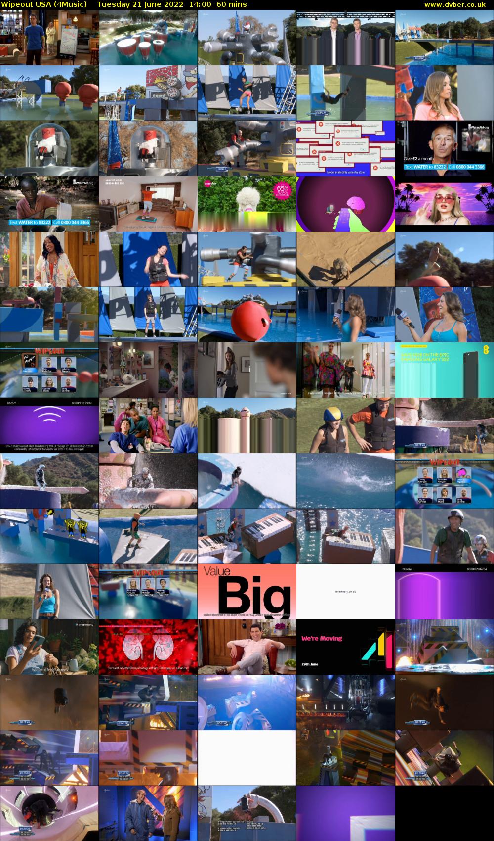 Wipeout USA (4Music) Tuesday 21 June 2022 14:00 - 15:00
