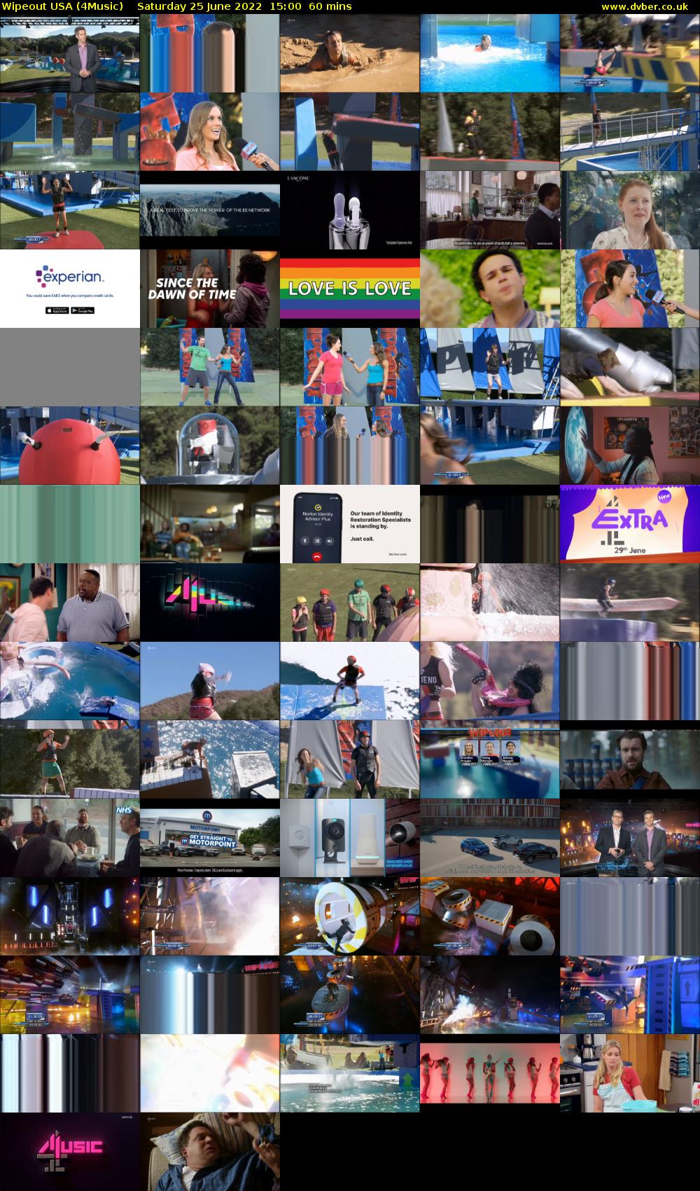Wipeout USA (4Music) Saturday 25 June 2022 15:00 - 16:00