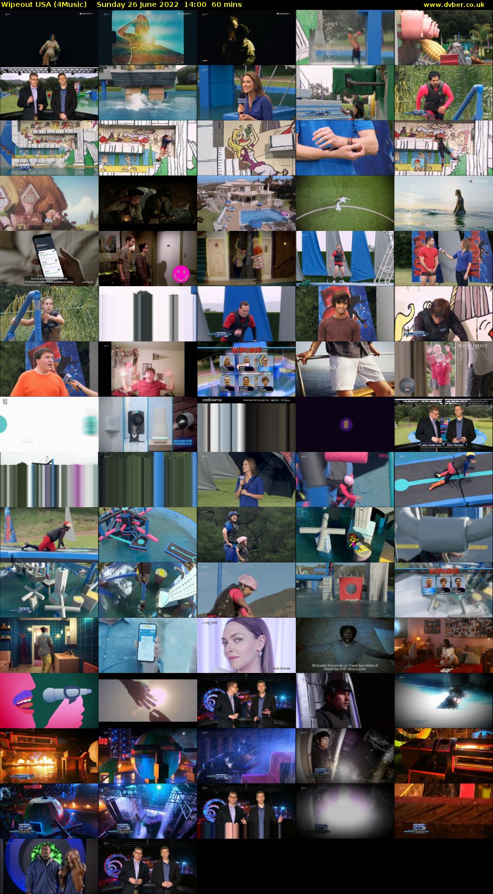 Wipeout USA (4Music) Sunday 26 June 2022 14:00 - 15:00