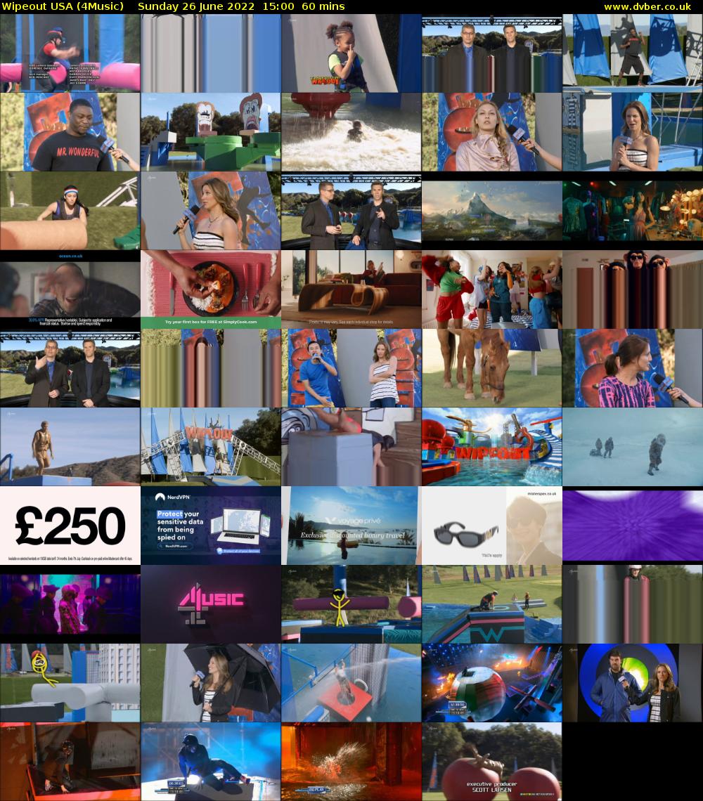 Wipeout USA (4Music) Sunday 26 June 2022 15:00 - 16:00