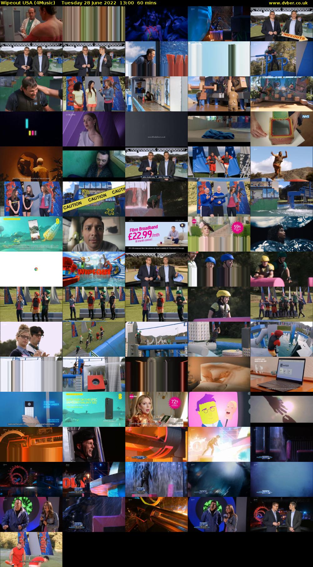 Wipeout USA (4Music) Tuesday 28 June 2022 13:00 - 14:00