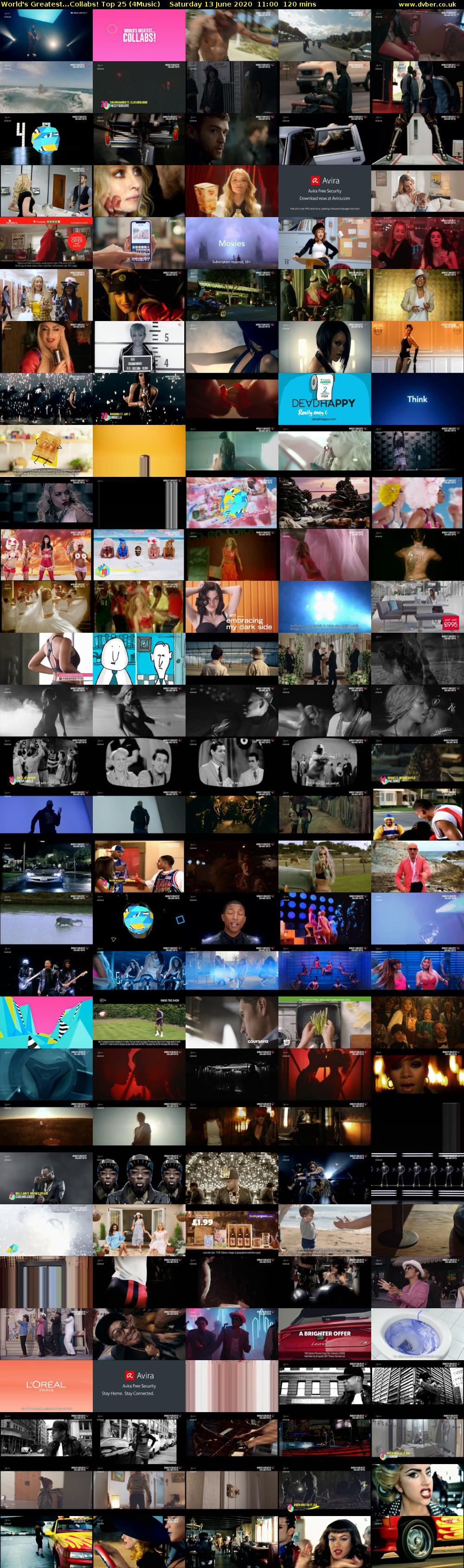World's Greatest...Collabs! Top 25 (4Music) Saturday 13 June 2020 11:00 - 13:00