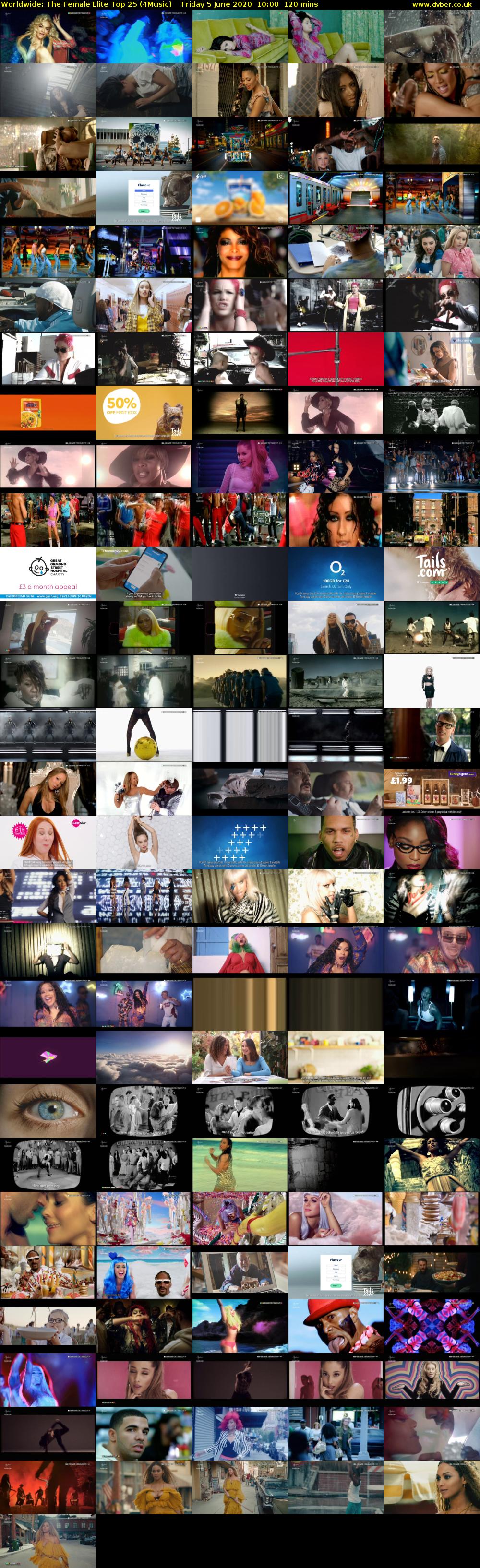 Worldwide: The Female Elite Top 25 (4Music) Friday 5 June 2020 10:00 - 12:00