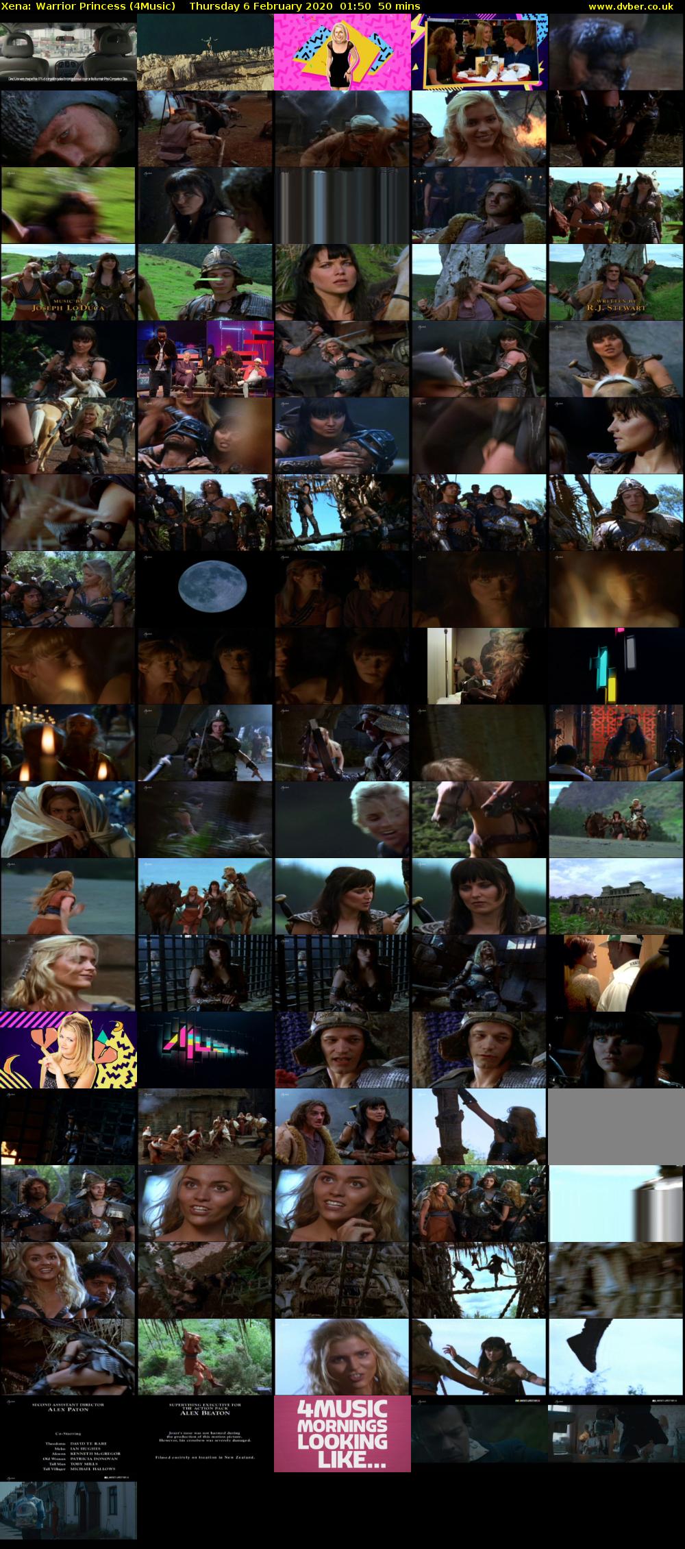 Xena: Warrior Princess (4Music) Thursday 6 February 2020 01:50 - 02:40