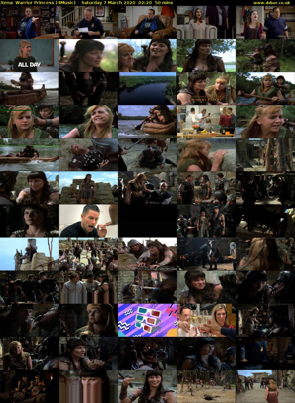 Xena: Warrior Princess (4Music) Saturday 7 March 2020 02:20 - 03:10