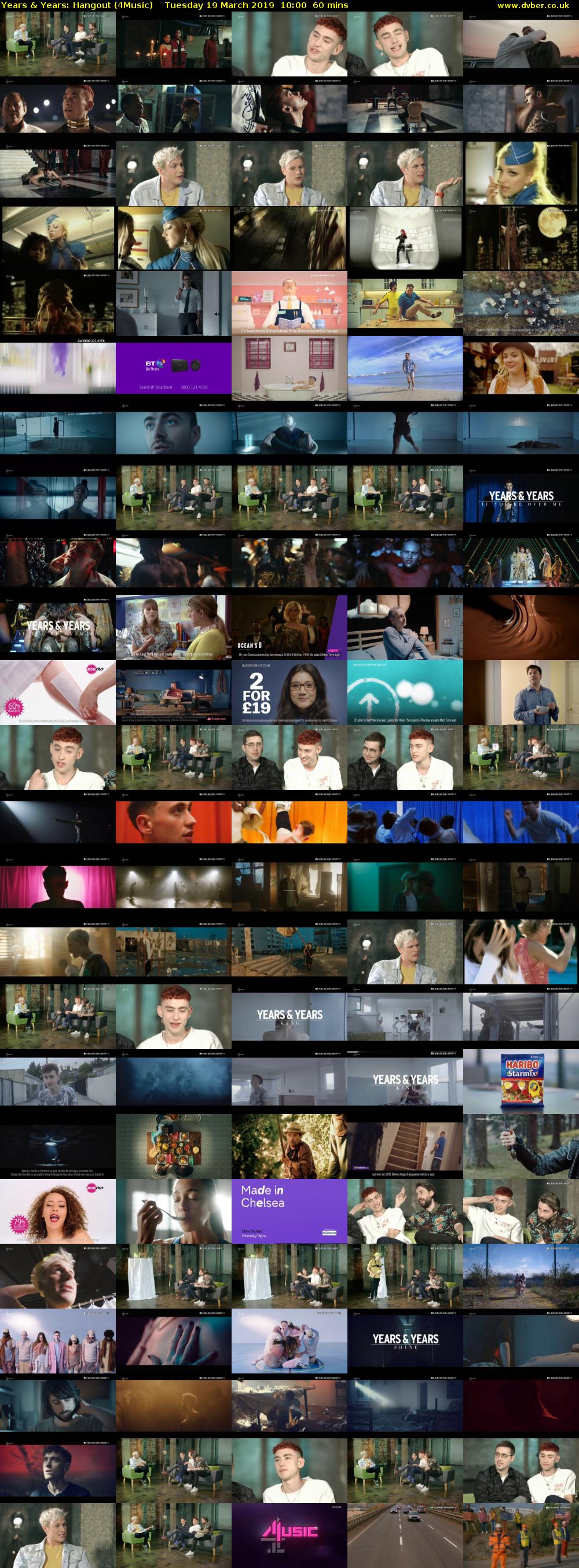 Years & Years: Hangout (4Music) Tuesday 19 March 2019 10:00 - 11:00