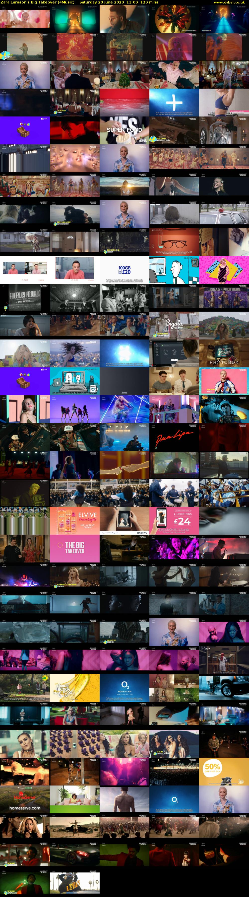 Zara Larsson's Big Takeover (4Music) Saturday 20 June 2020 11:00 - 13:00