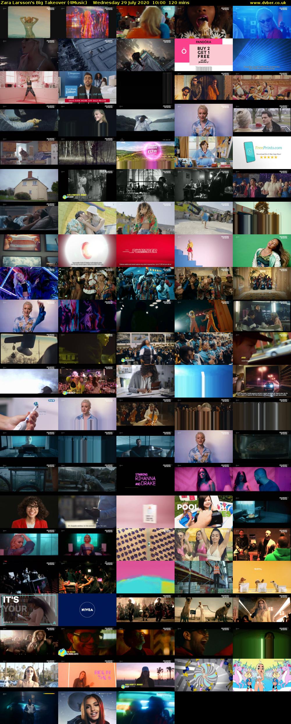 Zara Larsson's Big Takeover (4Music) Wednesday 29 July 2020 10:00 - 12:00