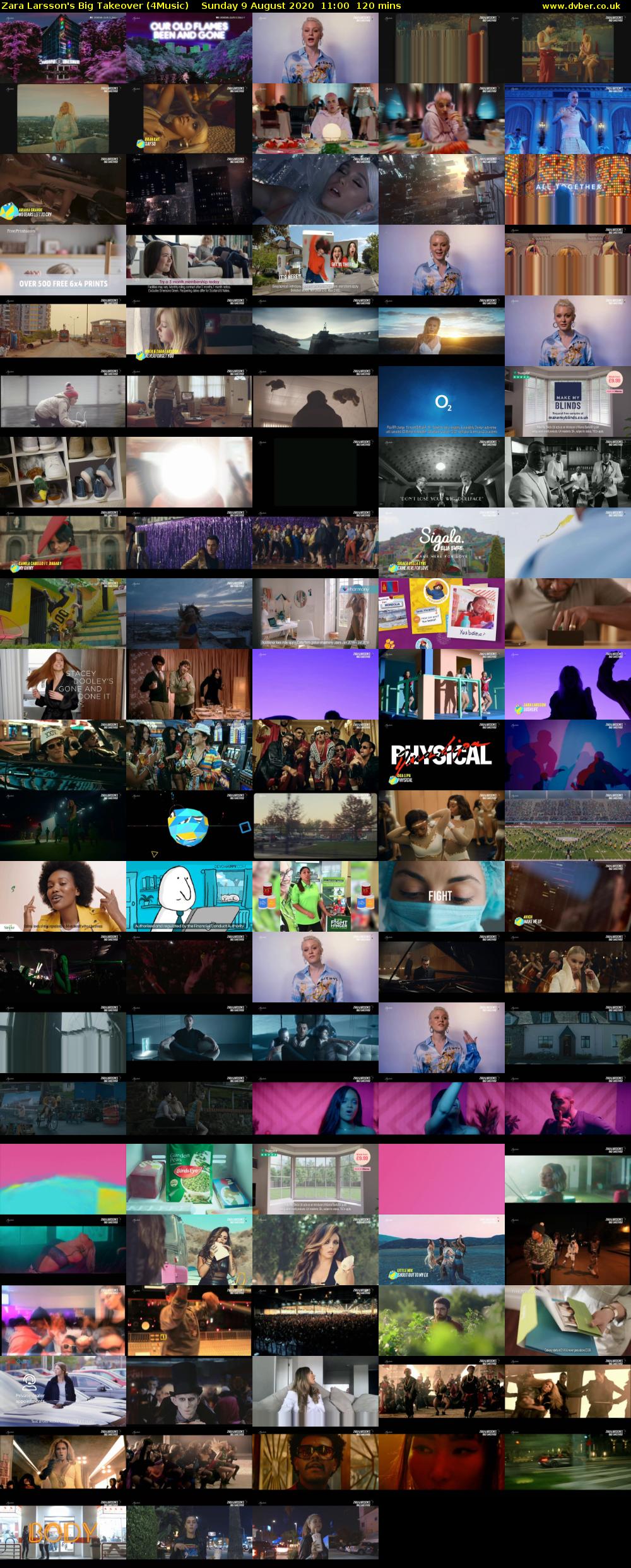 Zara Larsson's Big Takeover (4Music) Sunday 9 August 2020 11:00 - 13:00