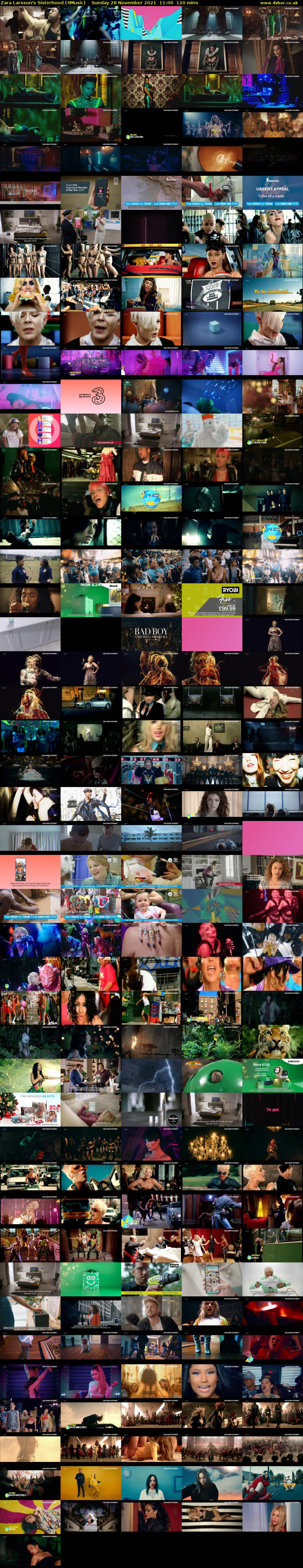 Zara Larsson's Sisterhood (4Music) Sunday 28 November 2021 11:00 - 13:00