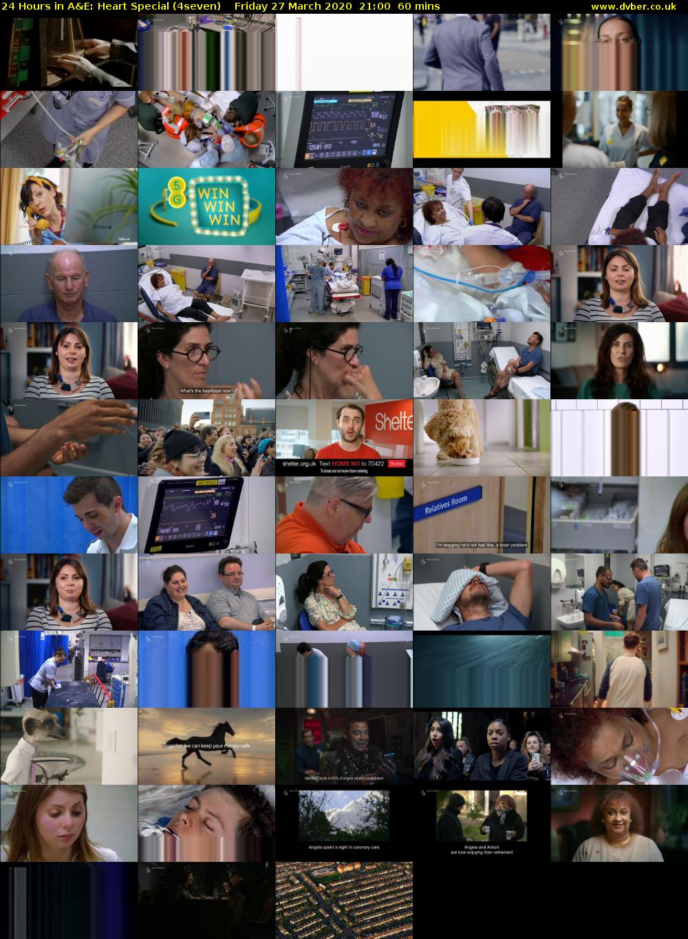 24 Hours in A&E: Heart Special (4seven) Friday 27 March 2020 21:00 - 22:00
