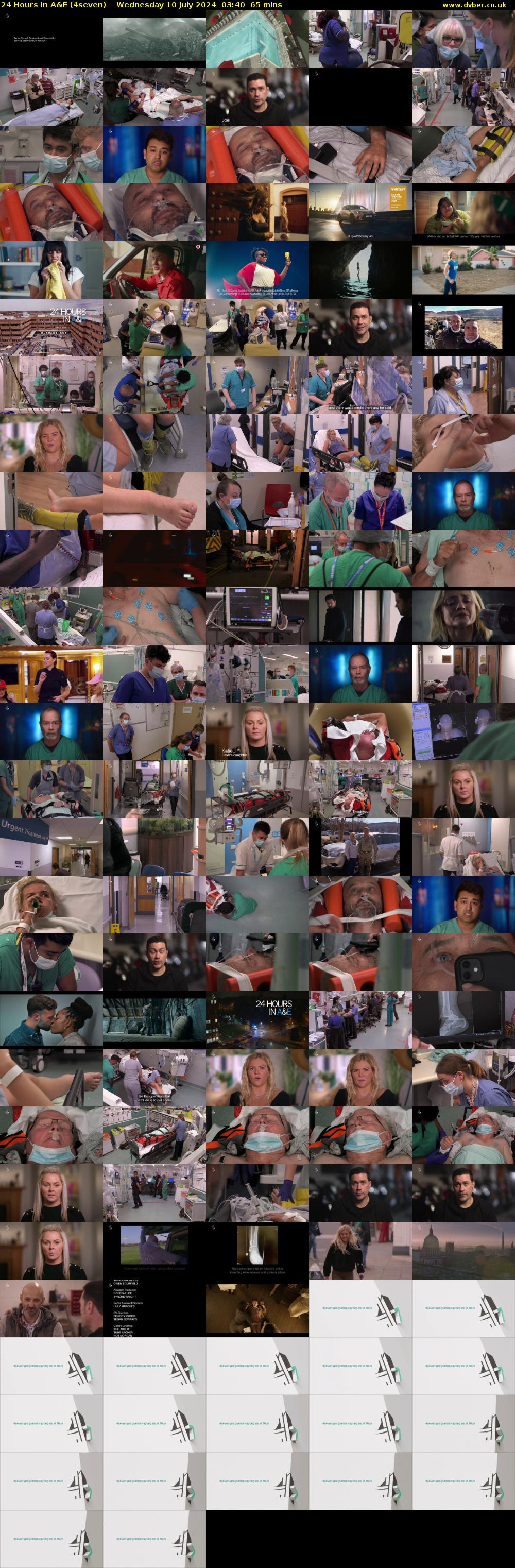 24 Hours in A&E (4seven) Wednesday 10 July 2024 03:40 - 04:45