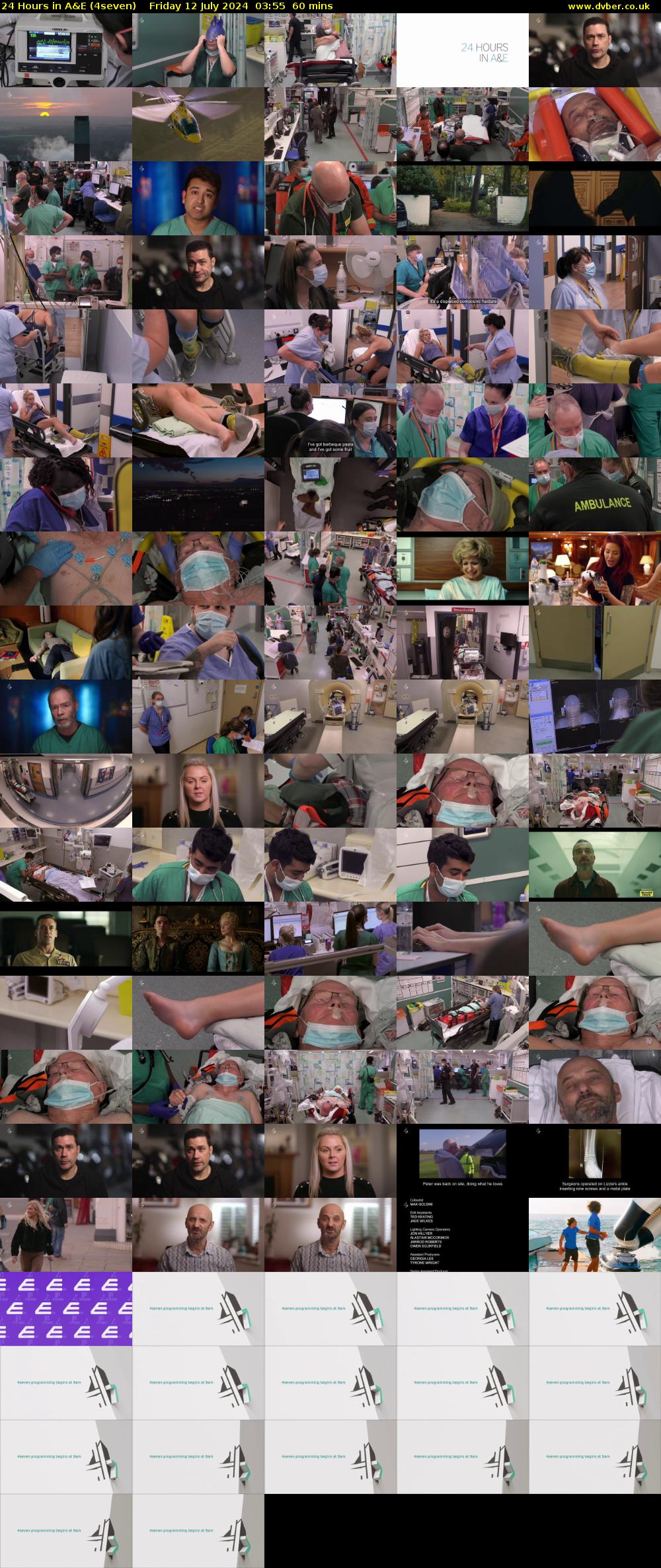 24 Hours in A&E (4seven) Friday 12 July 2024 03:55 - 04:55
