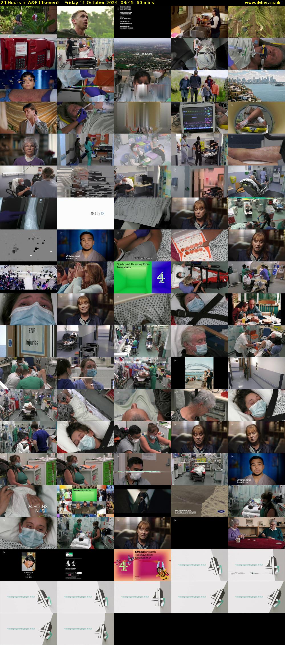 24 Hours in A&E (4seven) Friday 11 October 2024 03:45 - 04:45