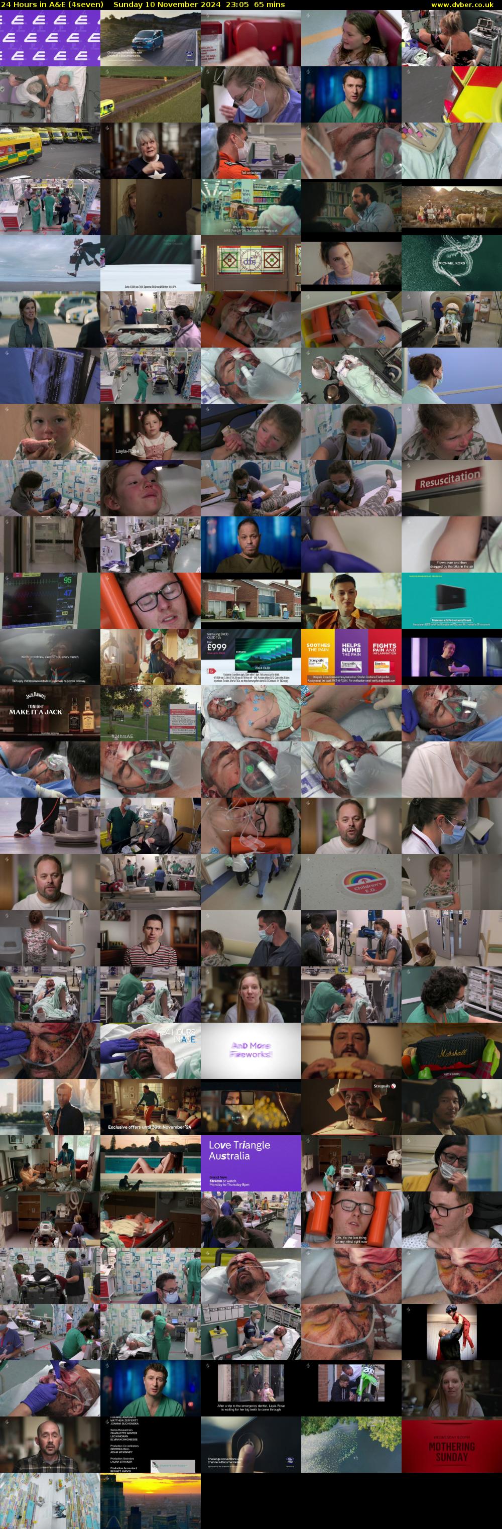 24 Hours in A&E (4seven) Sunday 10 November 2024 23:05 - 00:10
