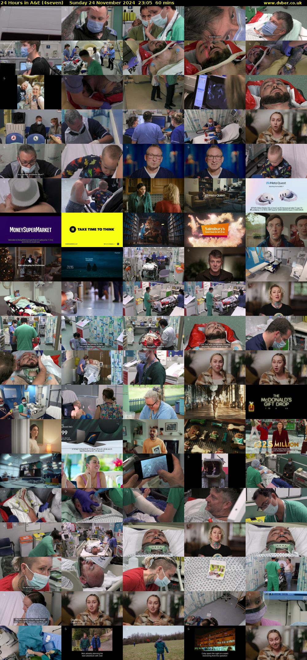 24 Hours in A&E (4seven) Sunday 24 November 2024 23:05 - 00:05