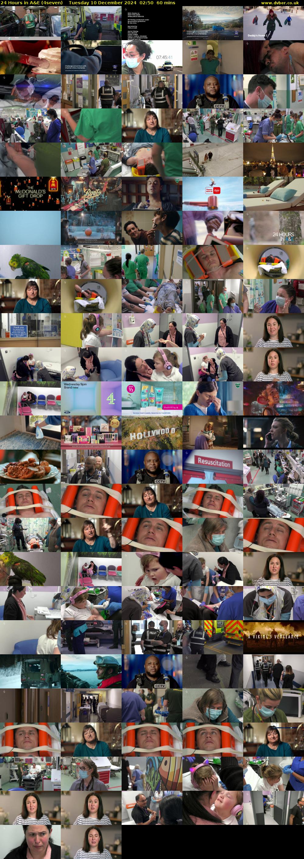 24 Hours in A&E (4seven) Tuesday 10 December 2024 02:50 - 03:50